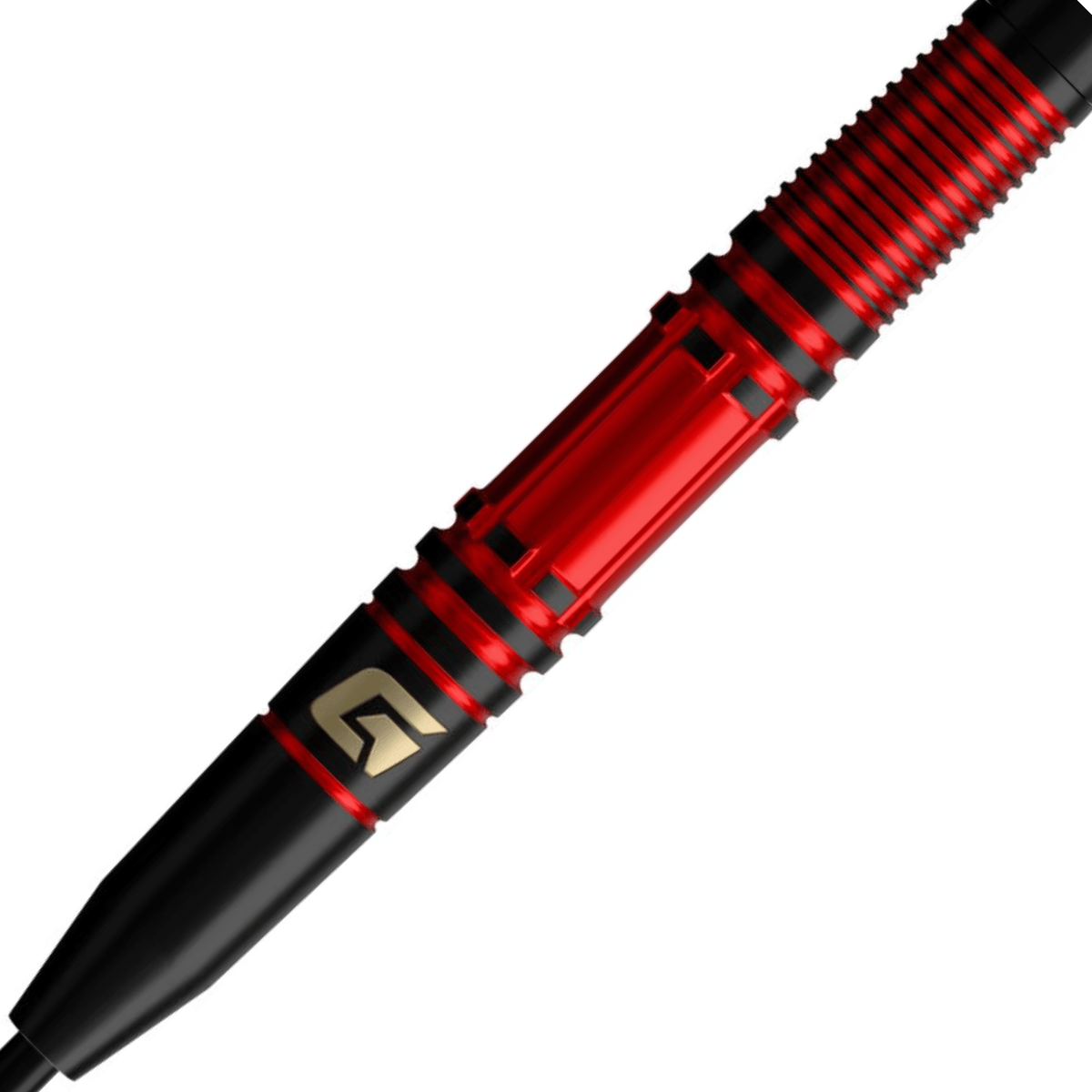 GOAT Athlete Red Brass Steeldarts Details Barrel