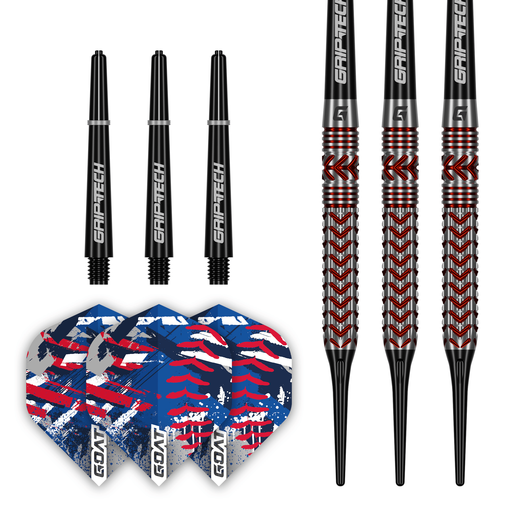 GOAT Curveball Softdarts Packungsnhalt