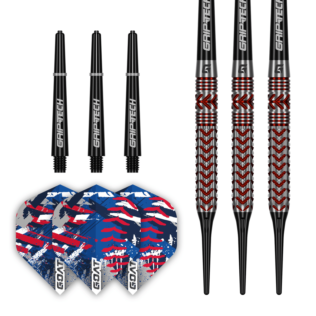 GOAT Curveball Softdarts Packungsnhalt