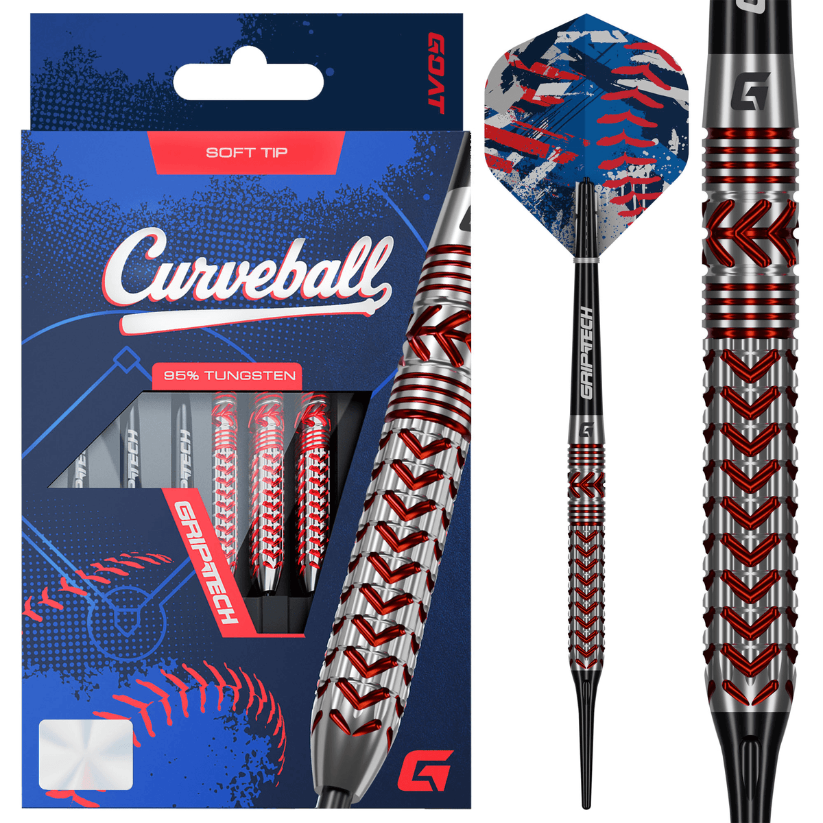 GOAT Curveball Softdarts Verpackung