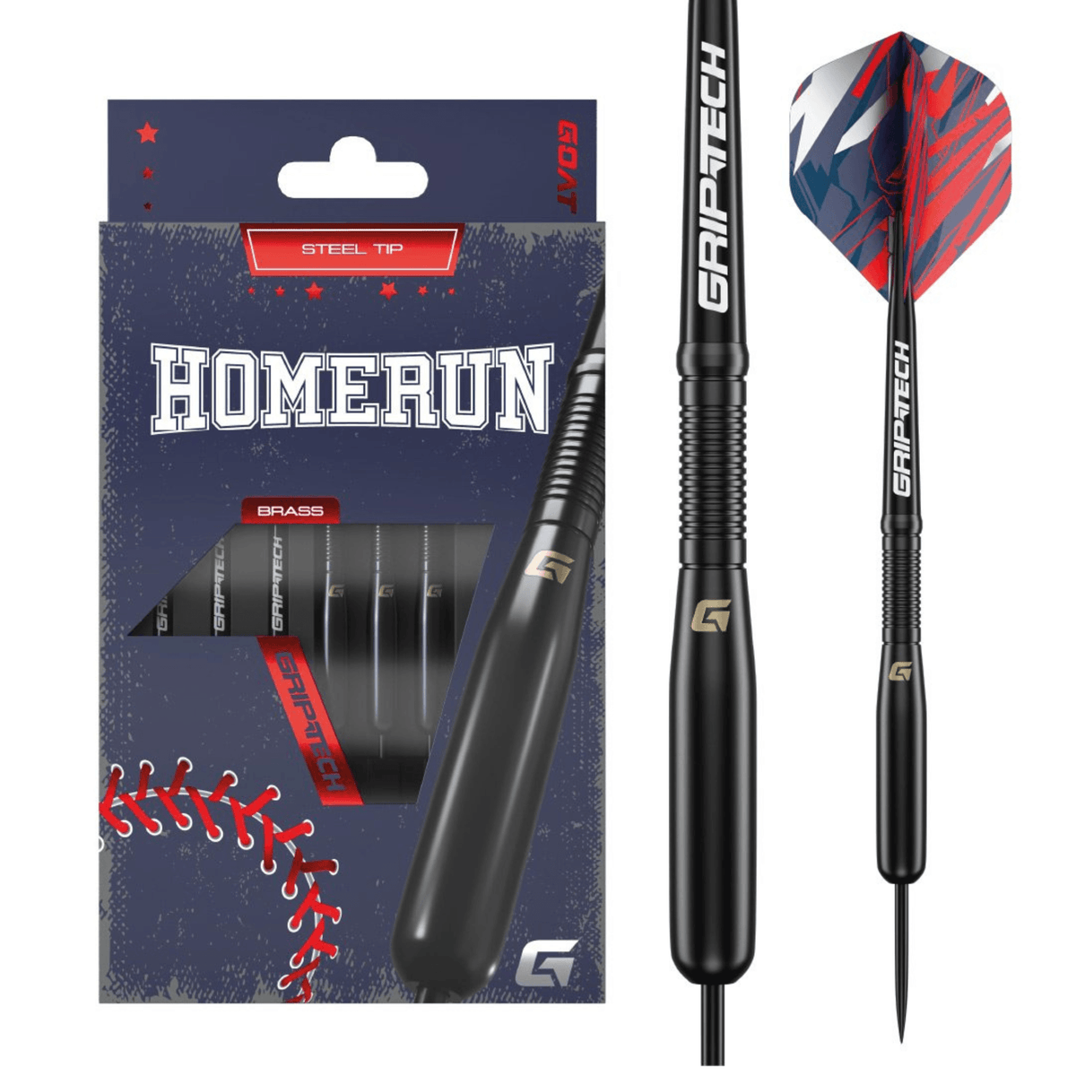 GOAT Homerun Black Brass Steeldarts Verpackung
