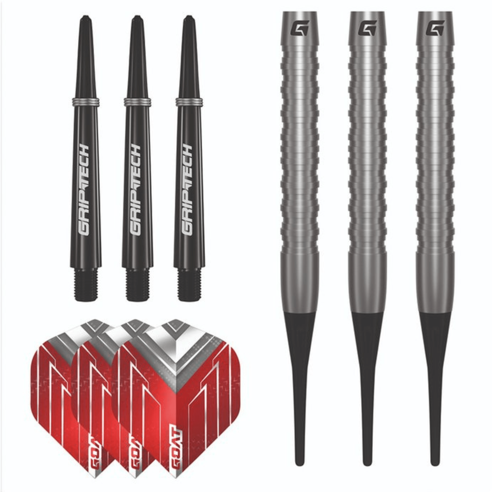GOAT Podium Silver Softdarts Packungsinhalt
