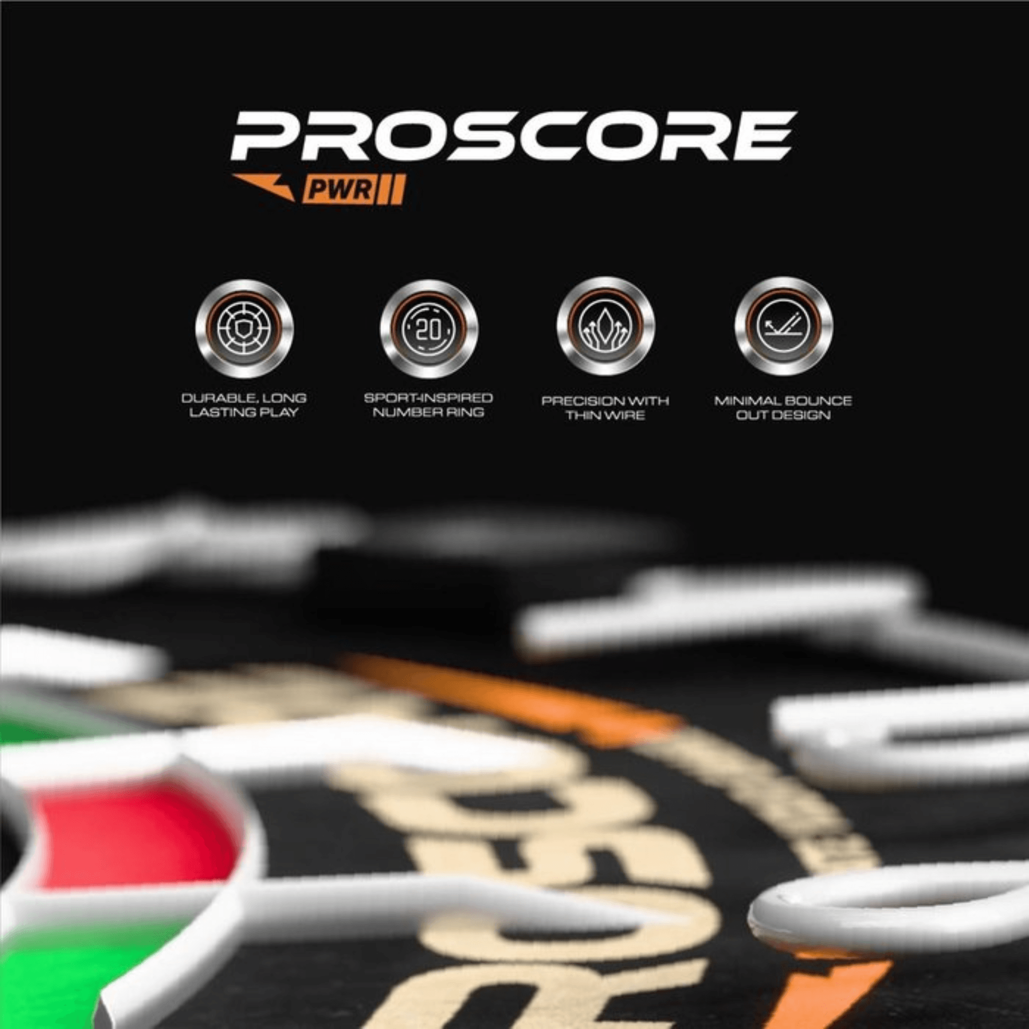 GOAT Proscore PWR Dartboard Details Board