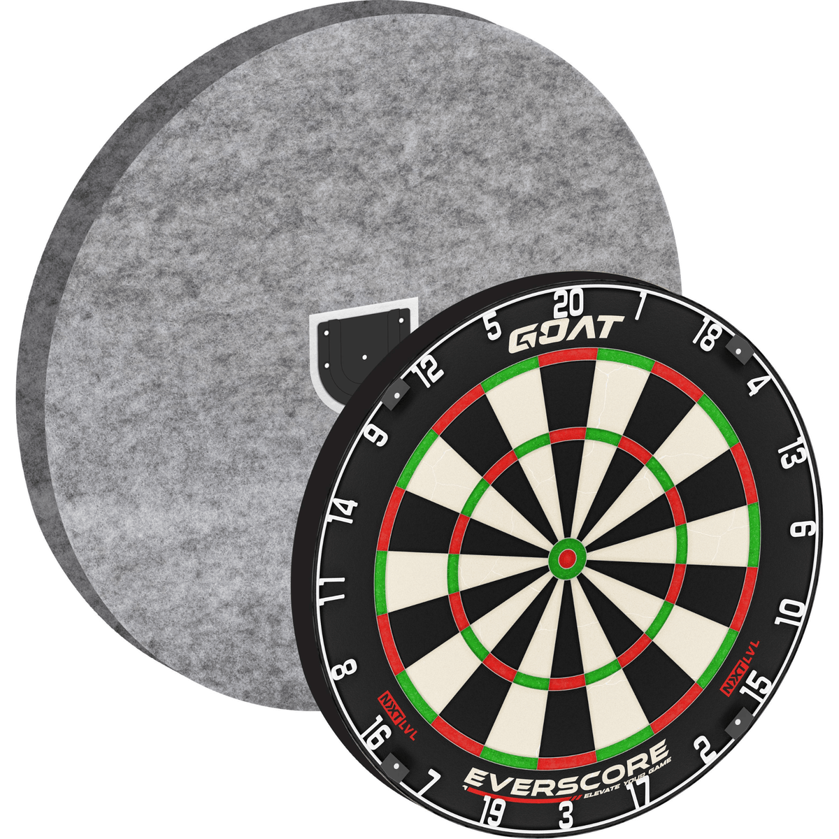GOAT Schallschutz für Steel Dartboards mit Board