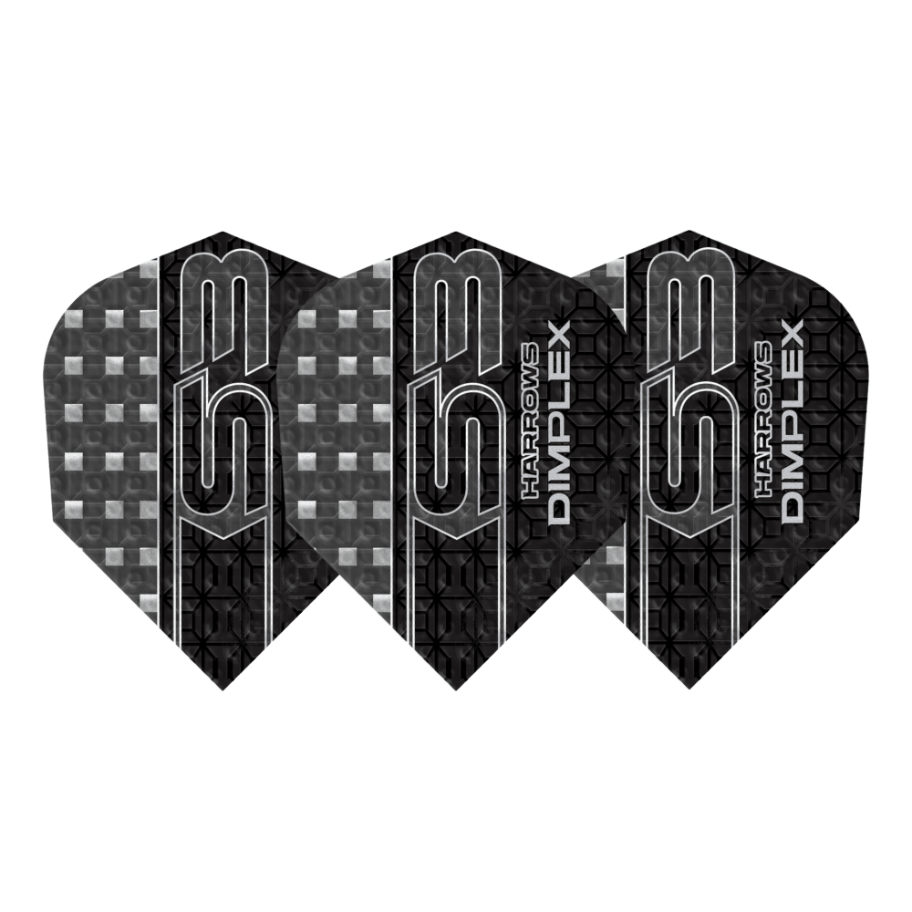 Harrows Dimplex S3 Black Flights Set