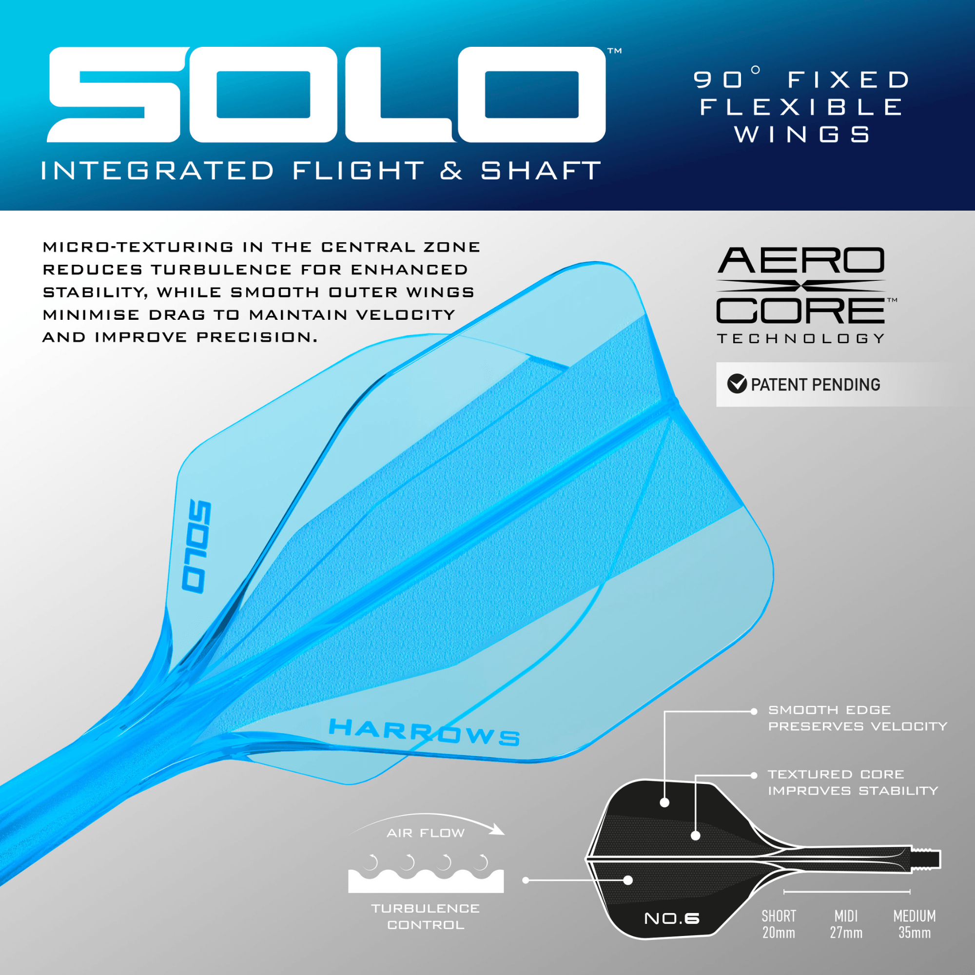 Harrows Flux Pro Tungsten Softdarts Details Flight