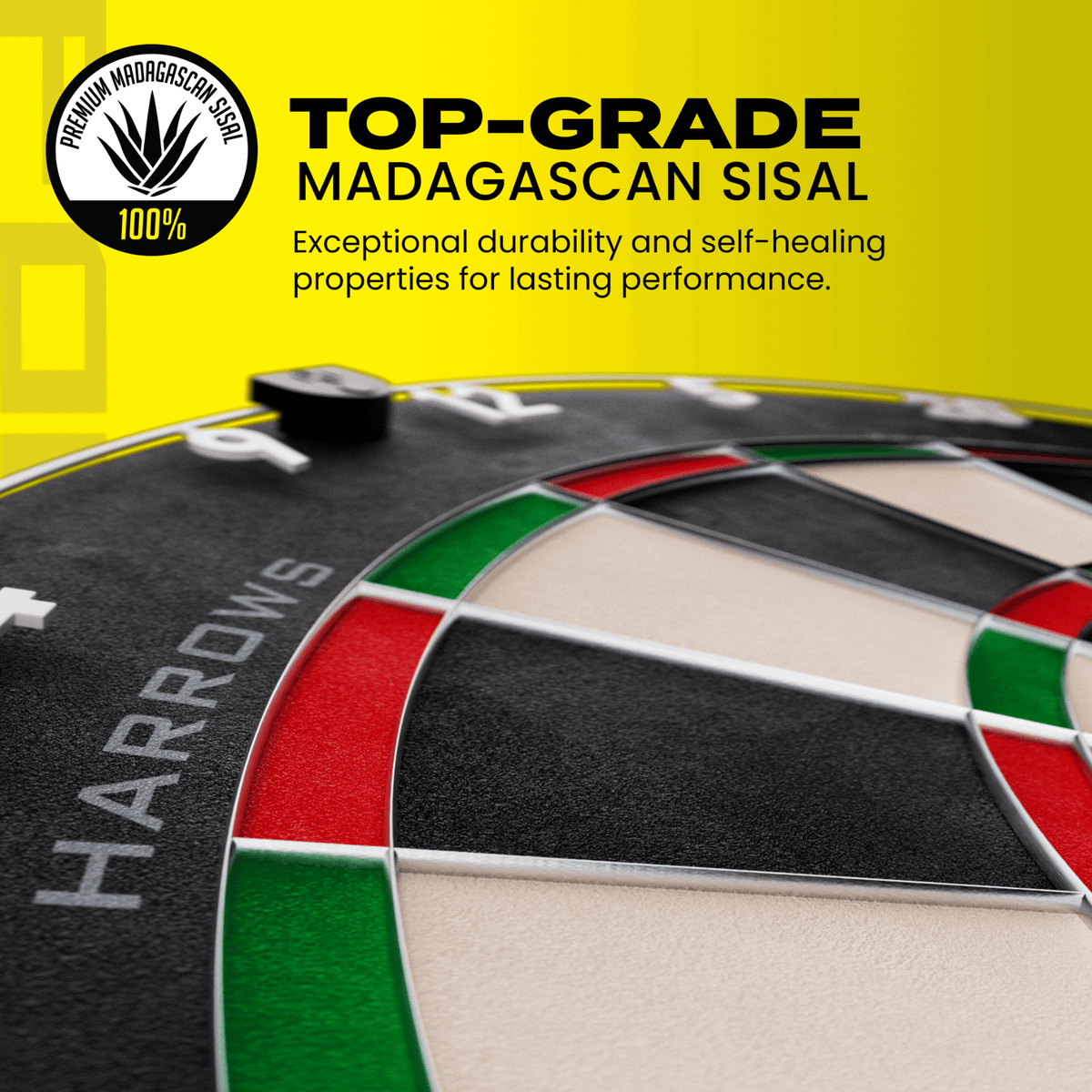 Harrows Fortis Dartboard Detail Sisal