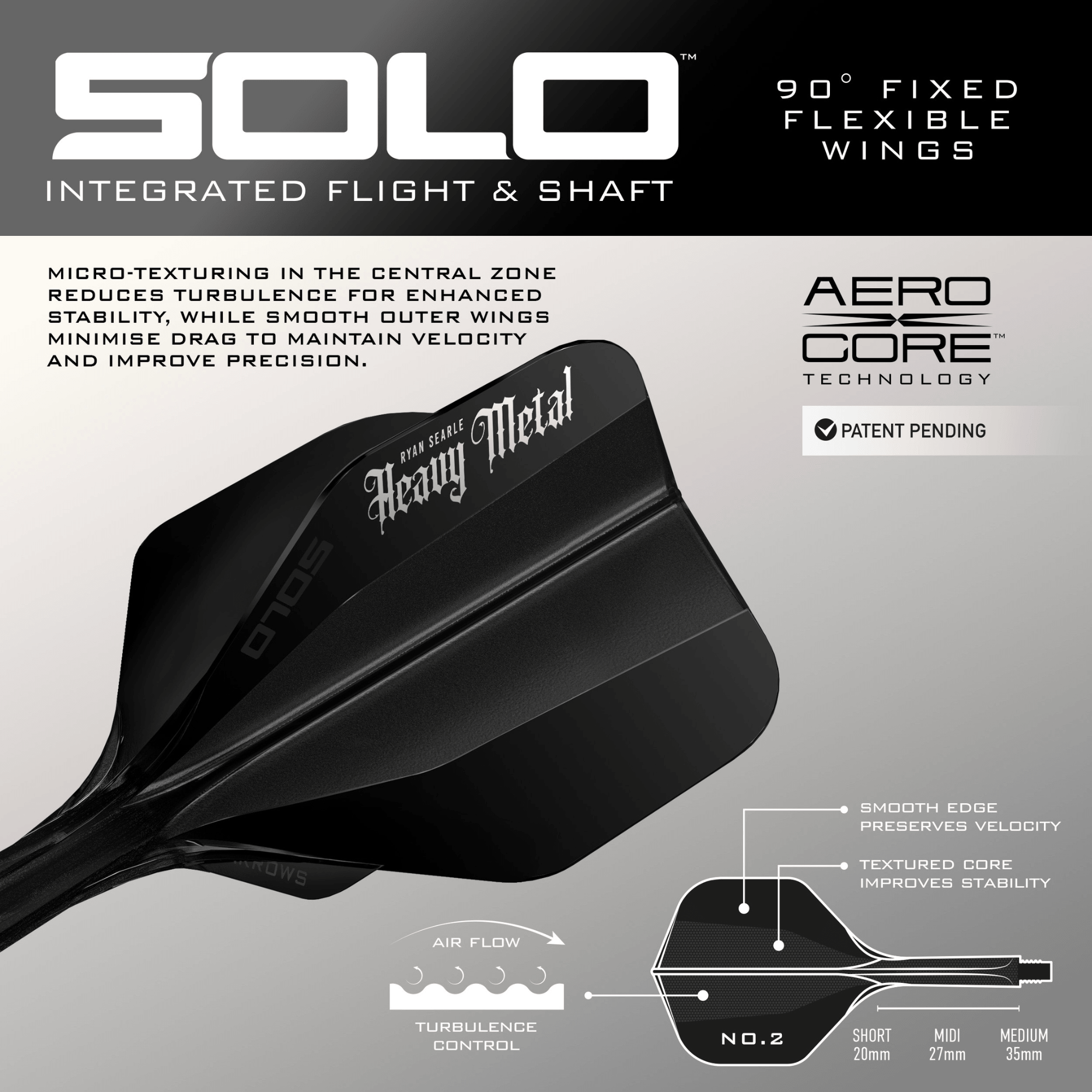 Harrows Ryan Searle Geo Quick Point Steeldarts Details Flight