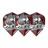 Harrows Savage Red Silver Flights Set