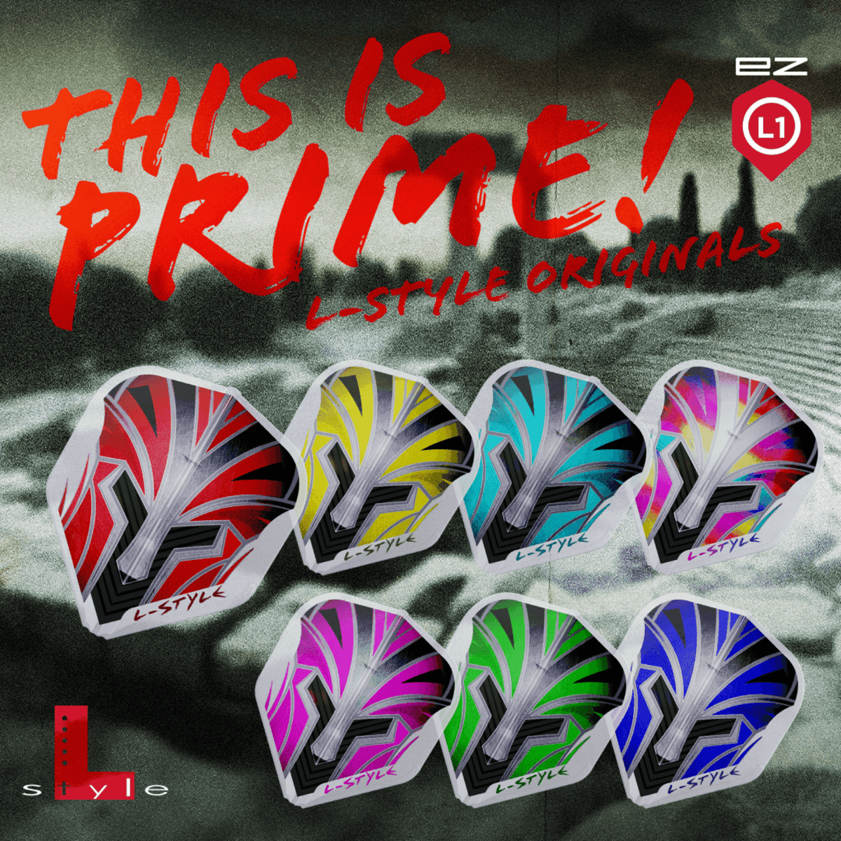 L-Style L1EZ Prime Series Blue Flights Farben
