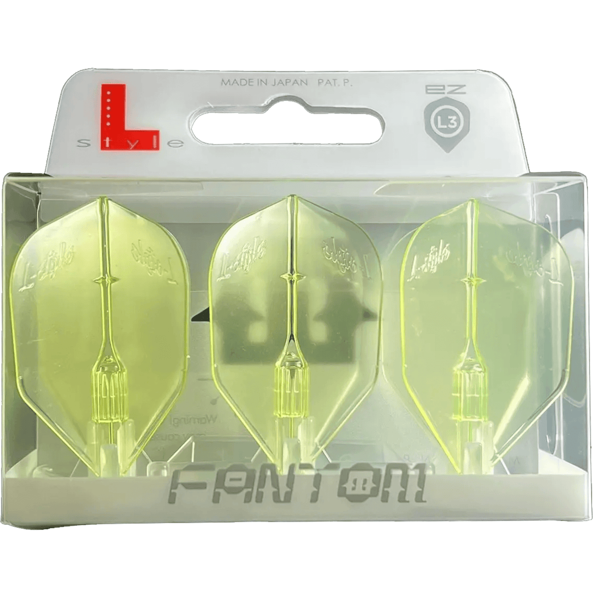 L-Style L3EZ Fantom Neon Yellow Flights Verpackung