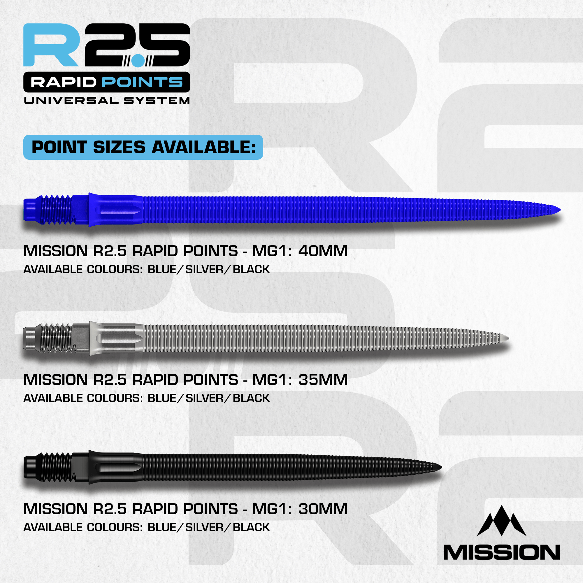 Mission Rapid Point MG1 Blue Farbauswahl