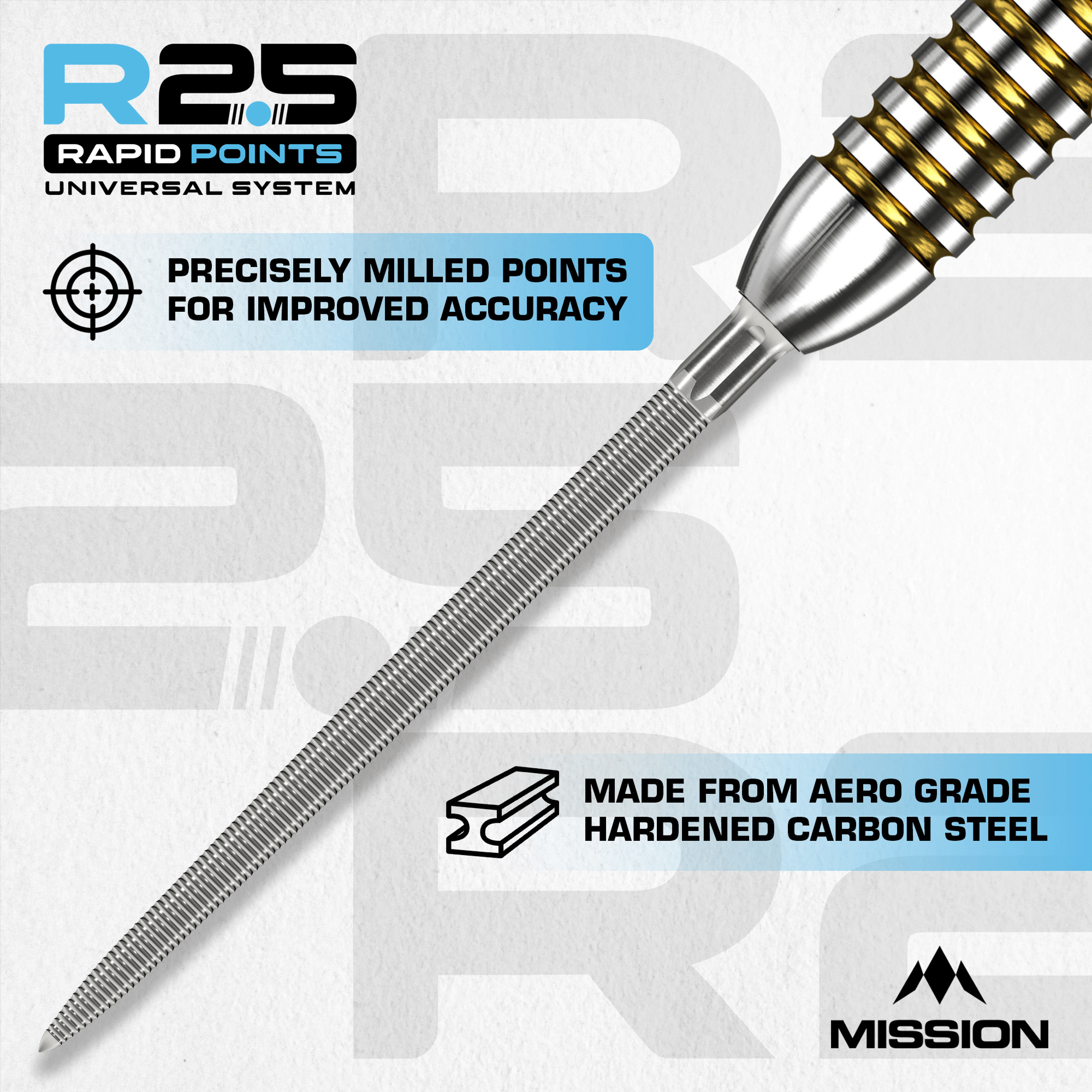 Mission Rapid Point MG1 Silver Details Material