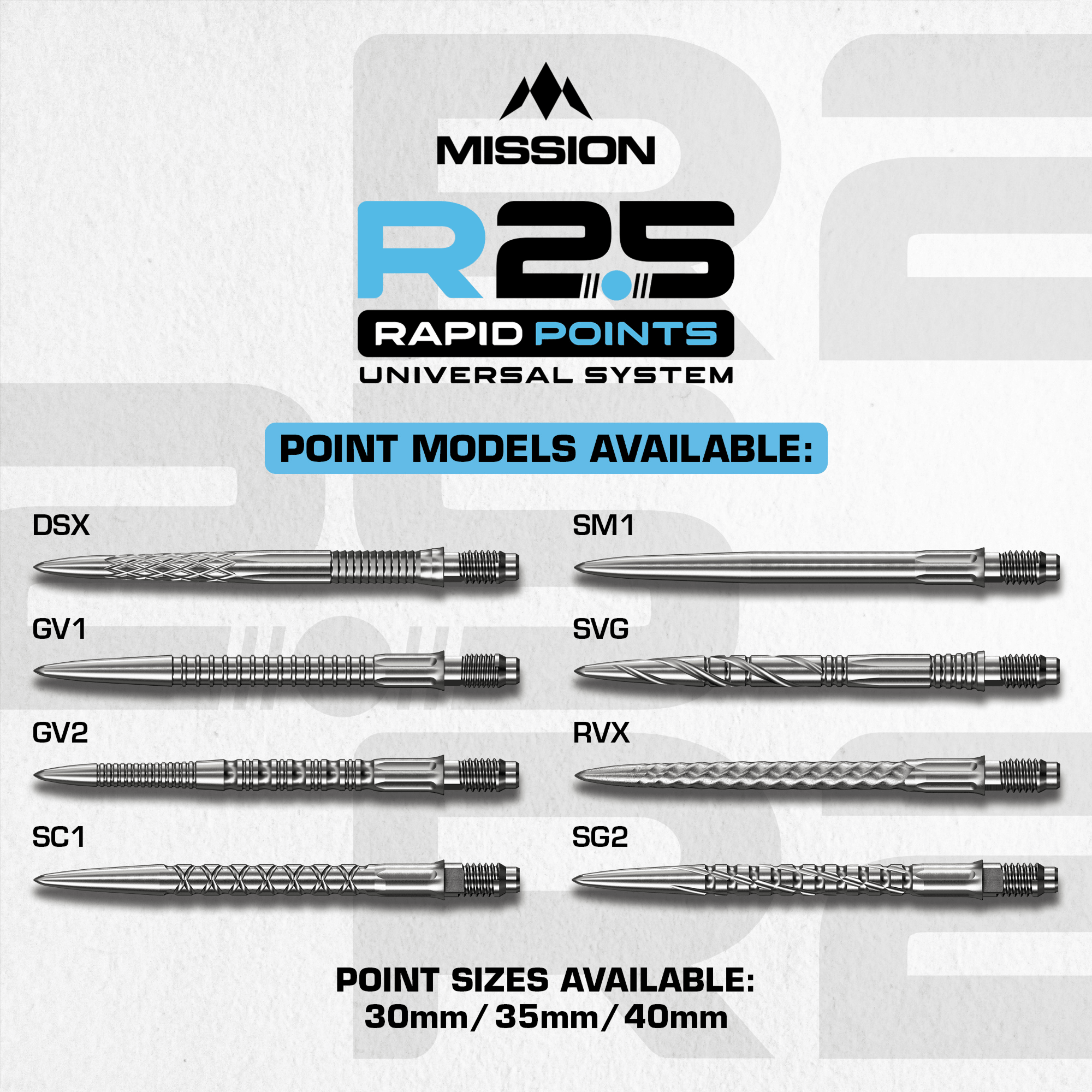 Mission Rapid Point SG2 Black Varianten