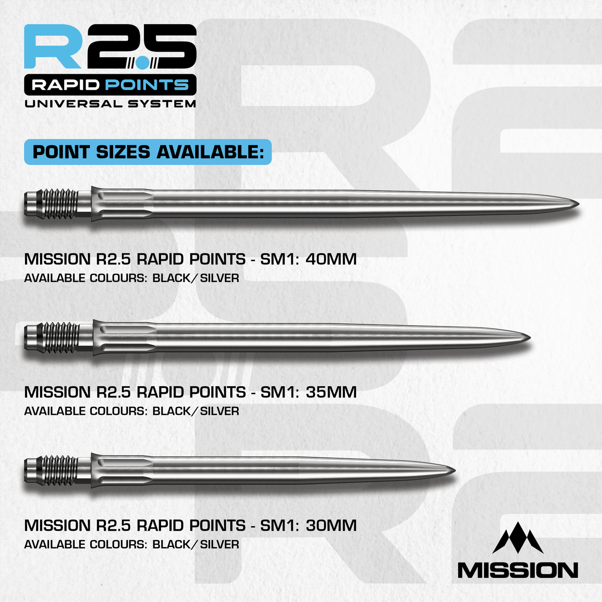 Mission Rapid Point SM1 Silver Maße