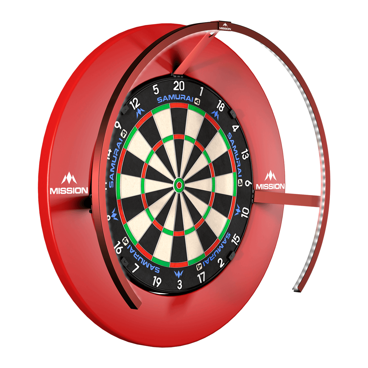 Mission Torus 270 Dartboard Beleuchtung Schwarz