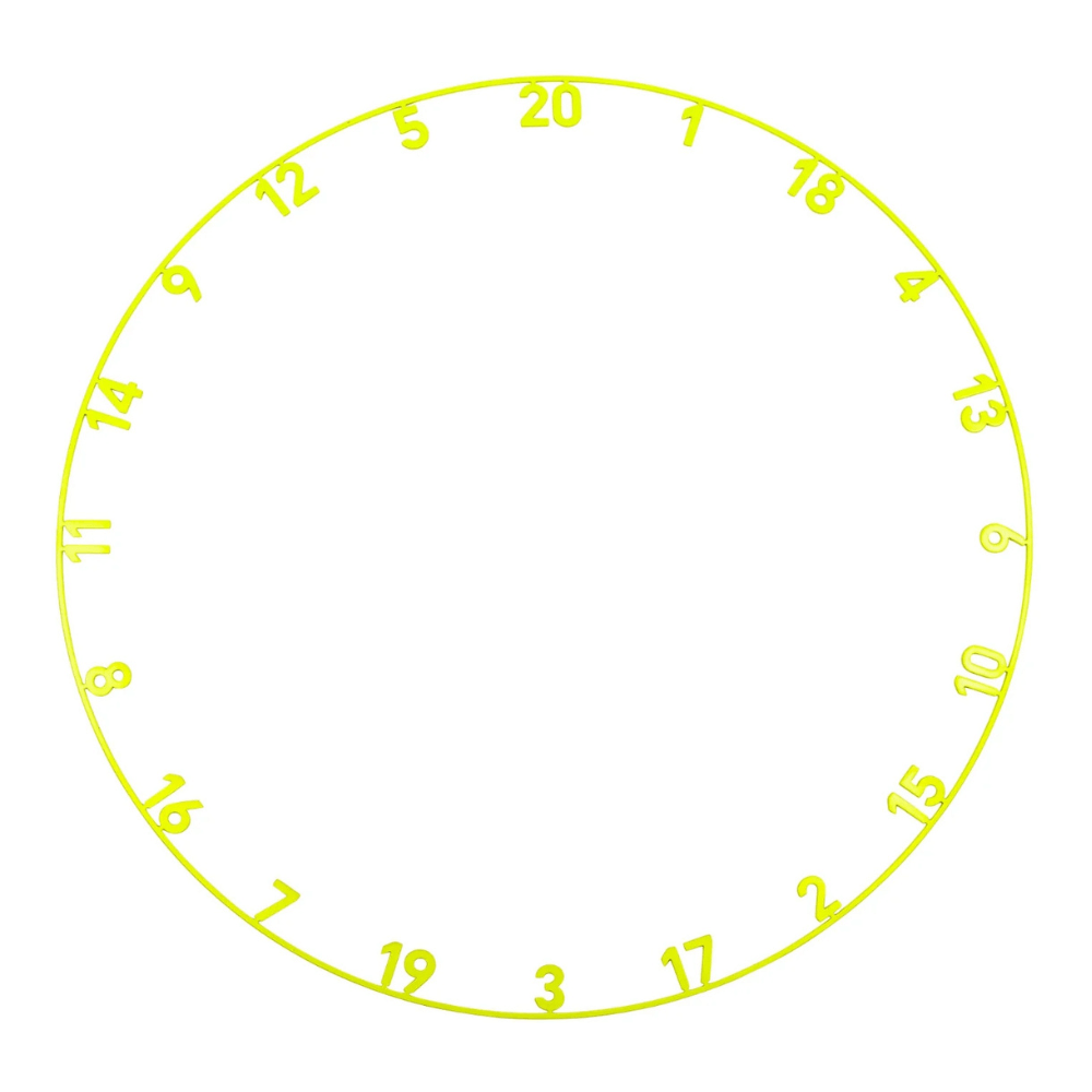 Precise180 Zahlenring Electric Yellow