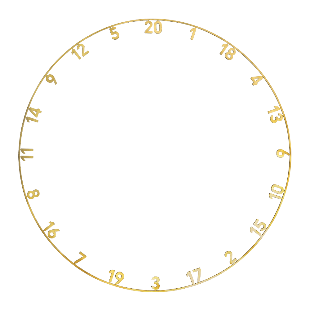 Precise180 Zahlenring Gold