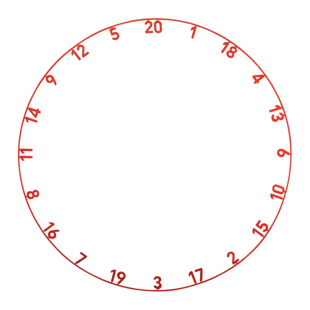 Precise180 Zahlenring Inferno Red