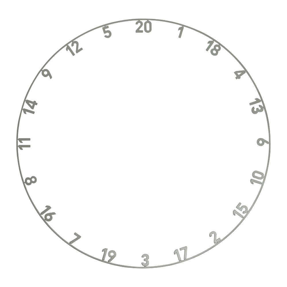 Precise180 Zahlenring Nordic Grey