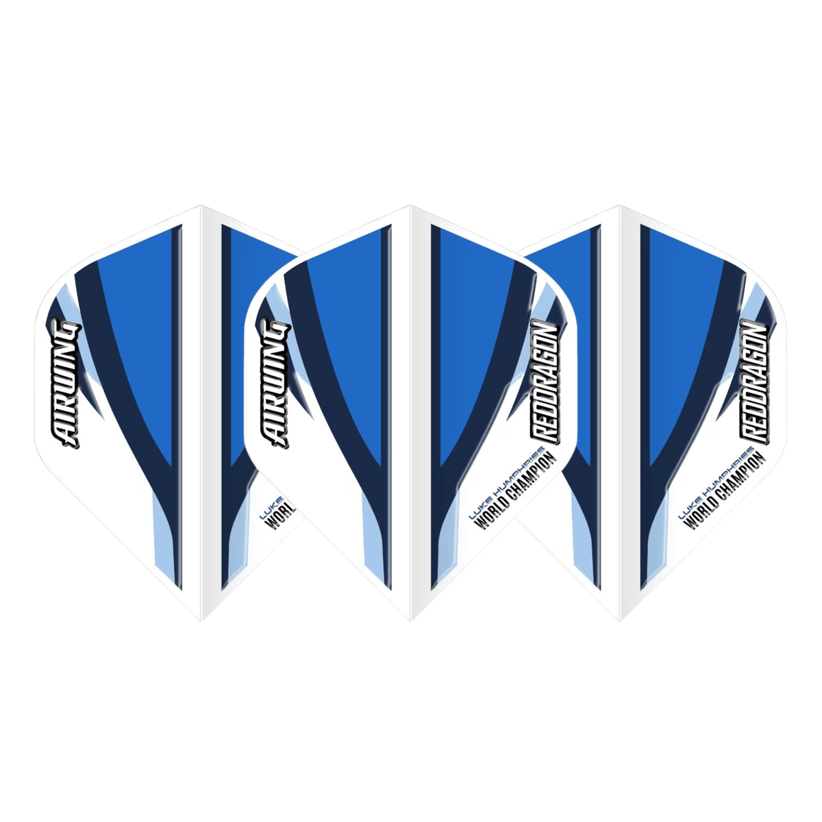 Red Dragon Airwing Luke Humphries World Champion White & Blue Flights Set