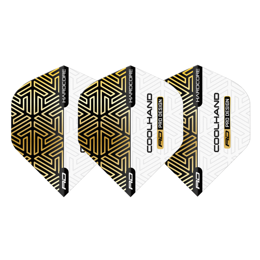Red Dragon Hardcore Luke Humphries Gold & White Flights Set