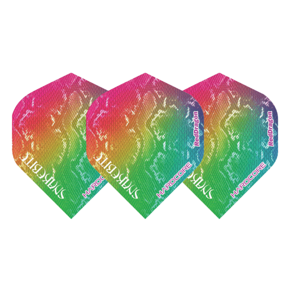 Red Dragon Peter Wright Snakebite Hardcore Snakeskin Flights Set