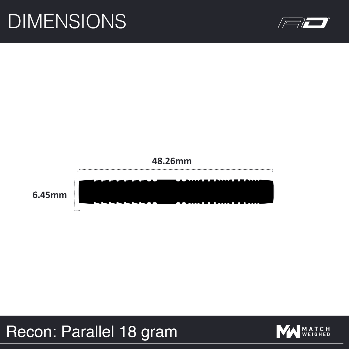 Red Dragon Recon Parallel Softdarts Maße