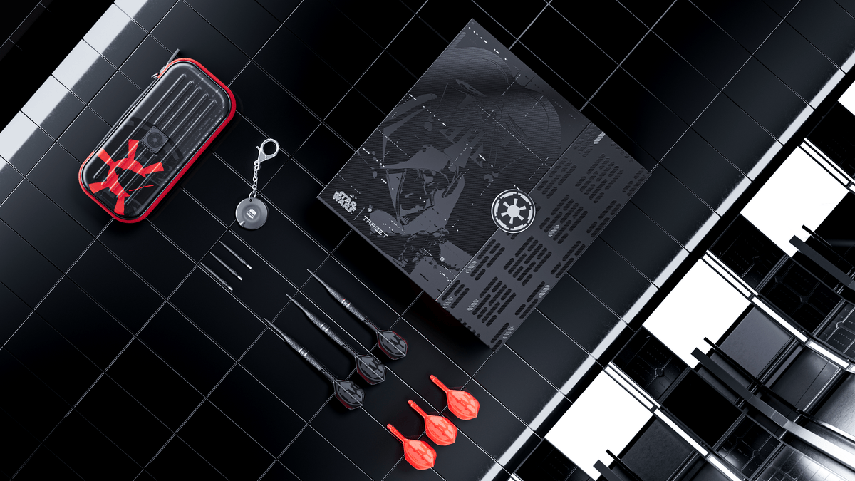 Target Darth Vader Swiss Point Steeldarts Lieferumfang 3