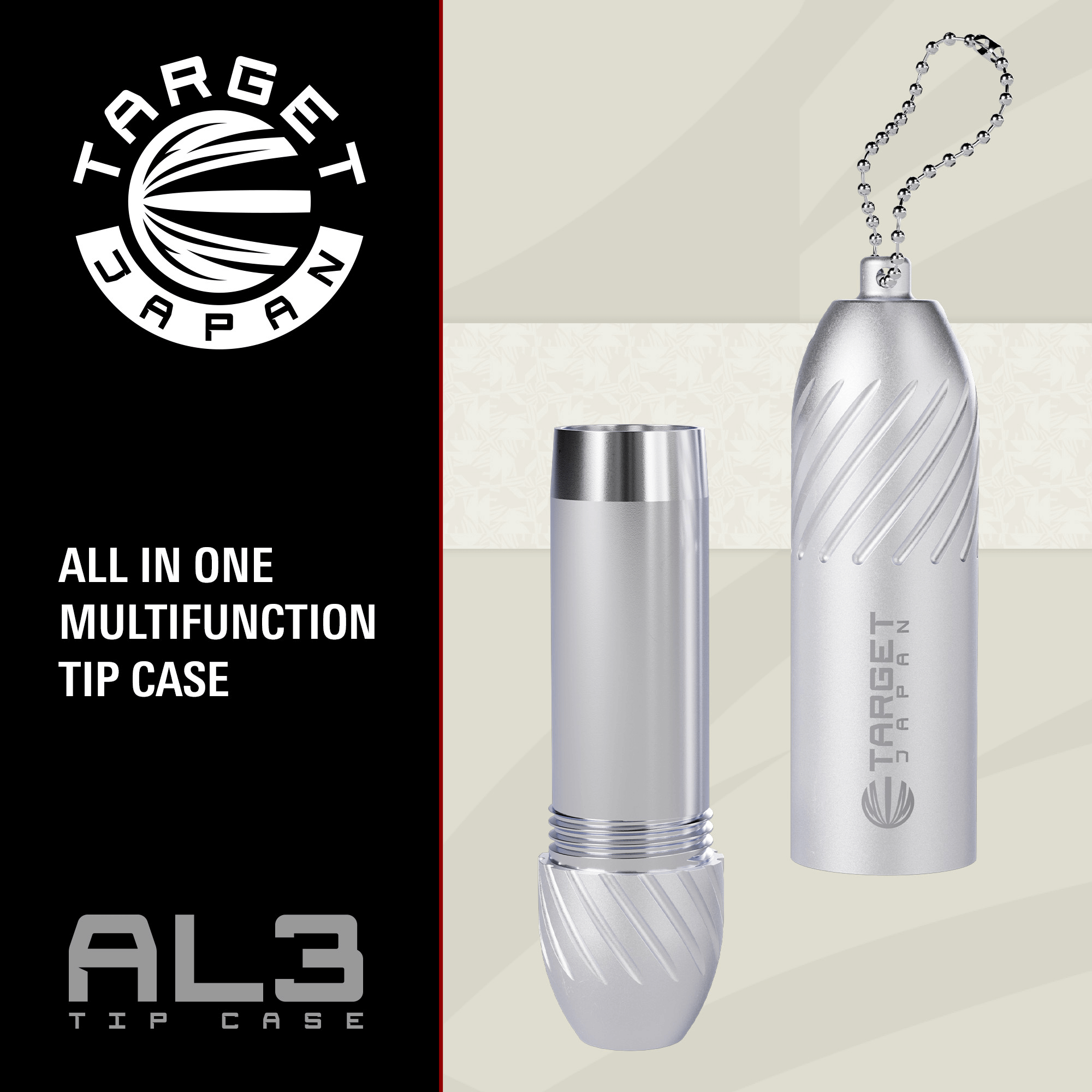 Target Japan AL3 Tip Case - Silver Detail