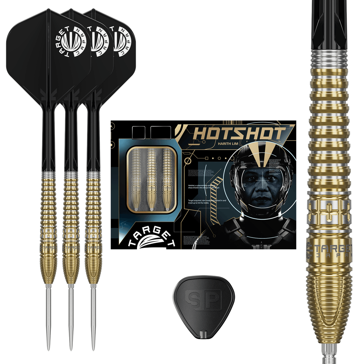 Target Japan Harith Lim Prime Series Hot Shot Gen 3 Steeldarts Packungsinhalt