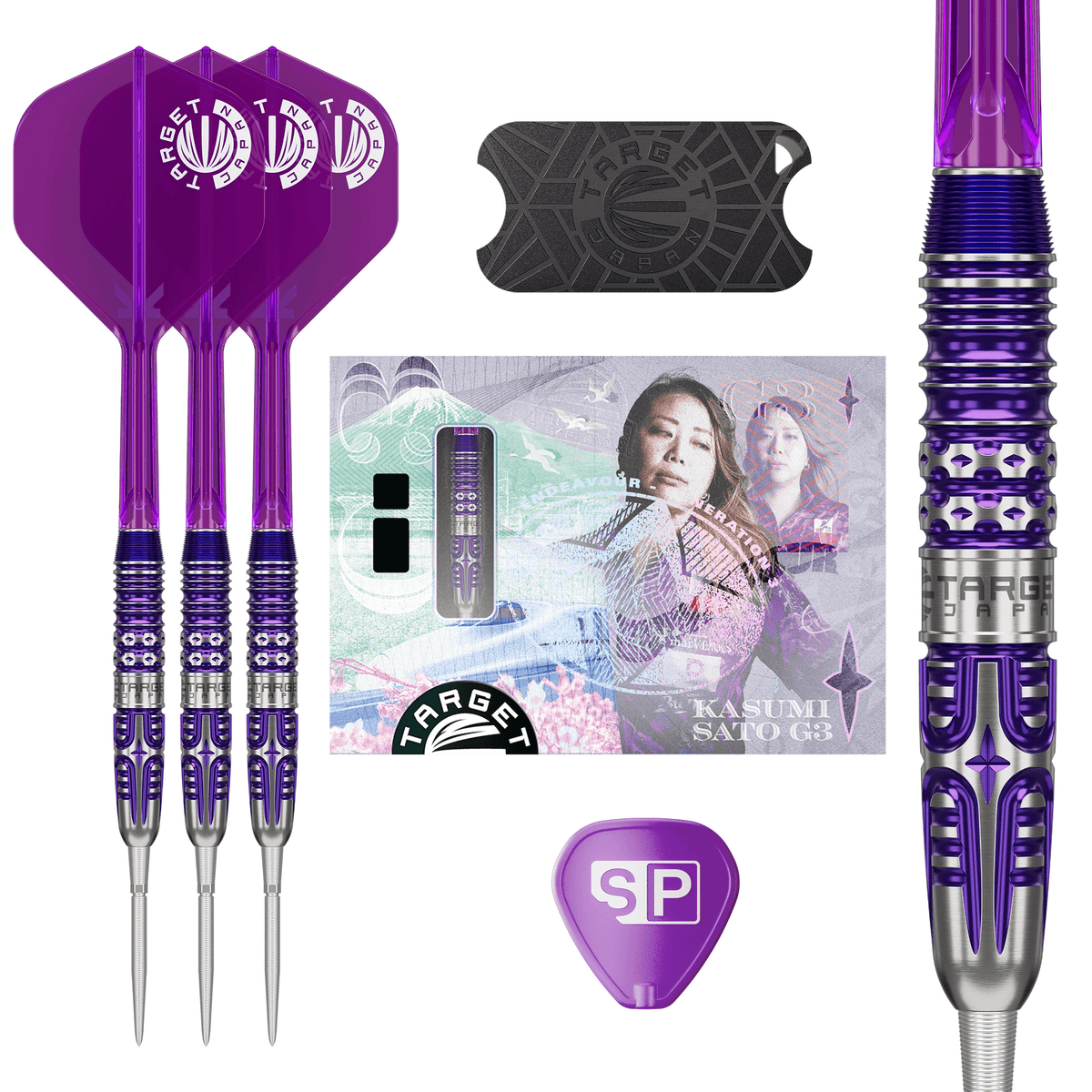 Target Japan Kasumi Sato Endeavour Gen 3 Steeldarts Packungsinhalt