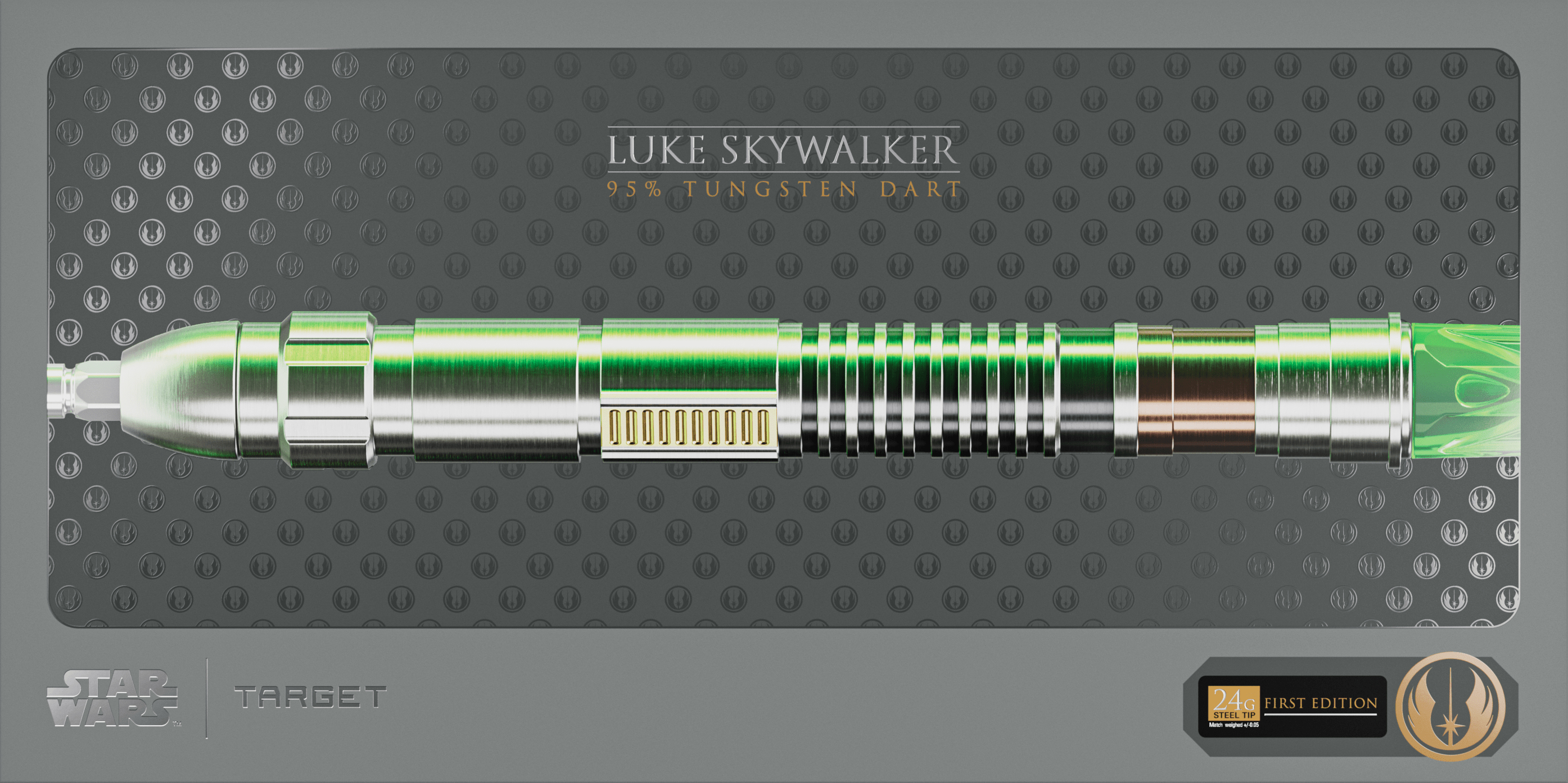 Target Luke Skywalker The Jedi Knight Light Saber Swiss Point Steeldarts Barreldetails
