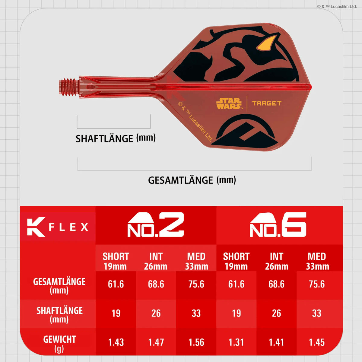 Target Star Wars K-Flex Darth Maul NO6 Größen