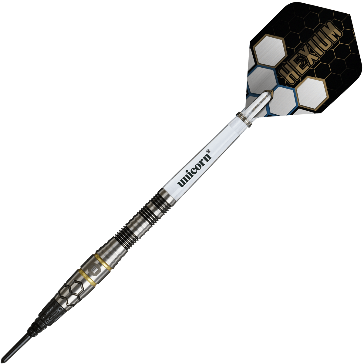 Unicorn Hexium 1 Black & Gold Softdarts