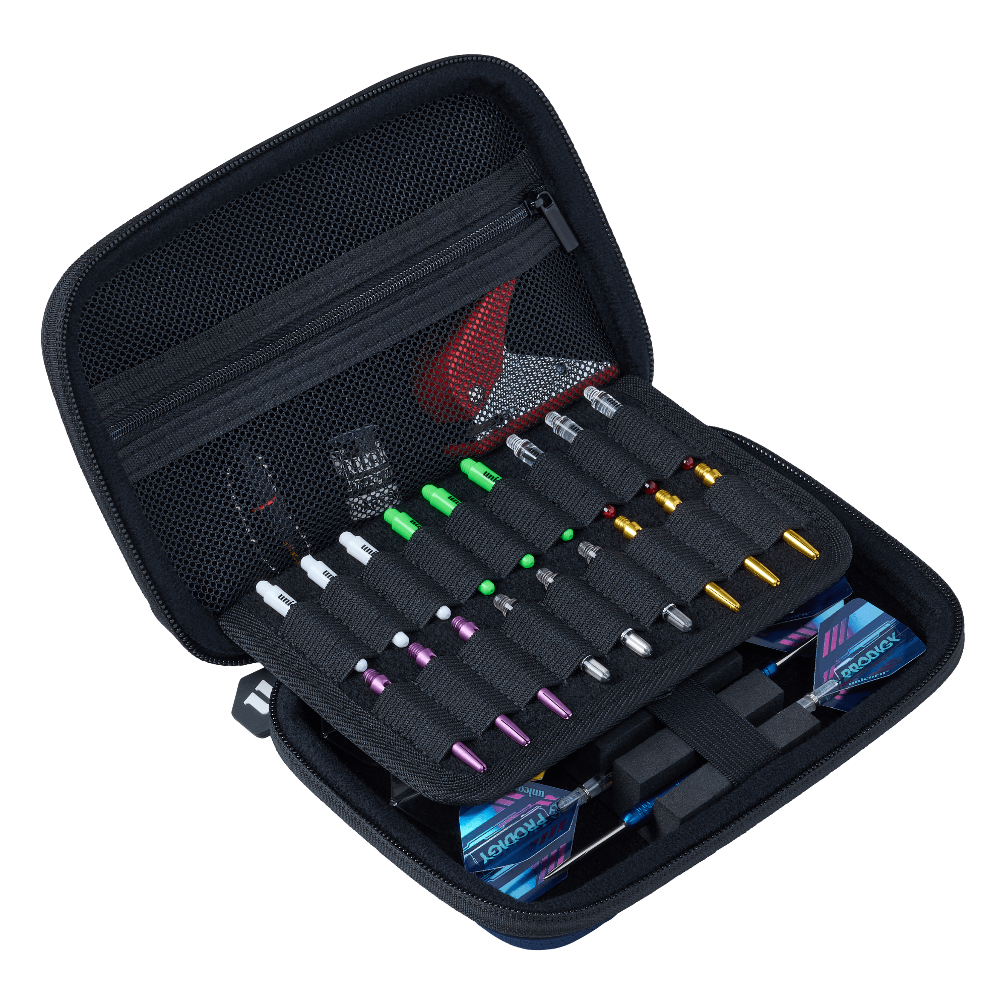 Unicorn Vanguard Dartcase Medium Navy offen 2