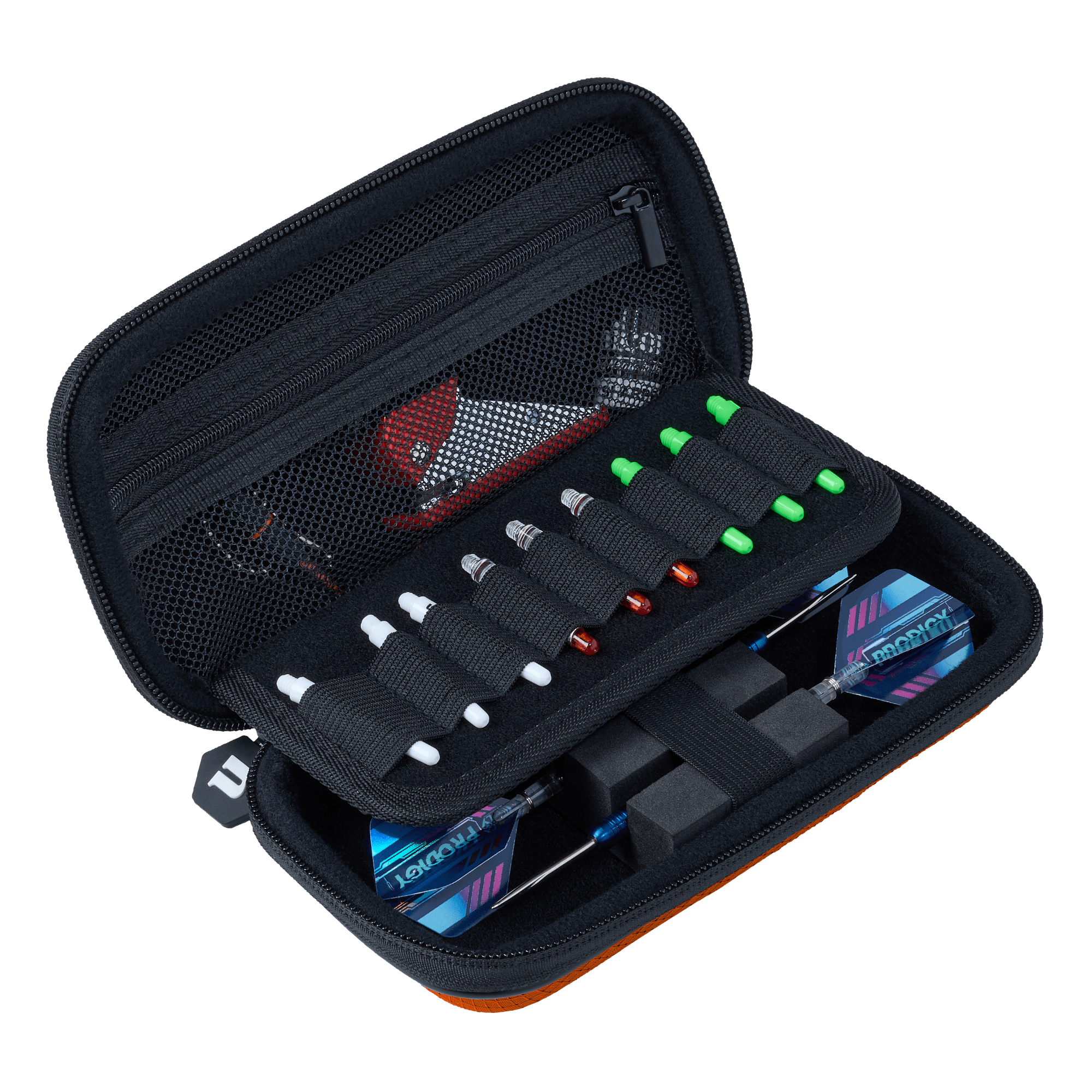 Unicorn Vanguard Dartcase Small Orange offen 2