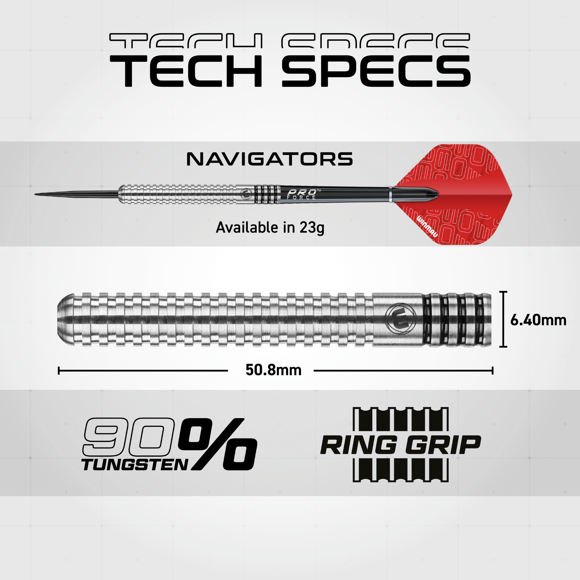Winmau Blade 360 Surround Set Maße Darts