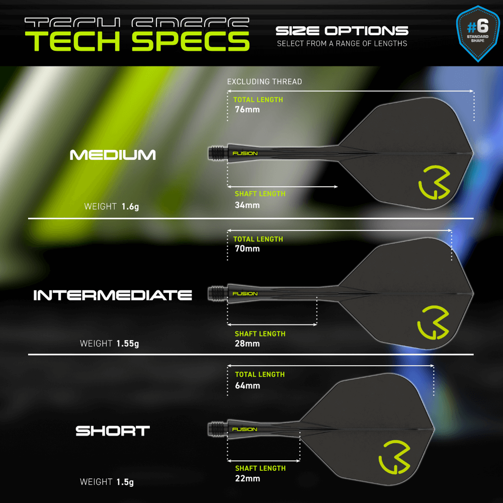 Winmau Fusion Integrated Flight System Small MVG Pac Man Details