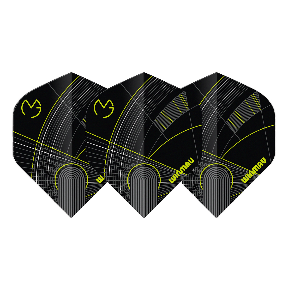 Winmau MVG Prism Delta Flights Black and Green