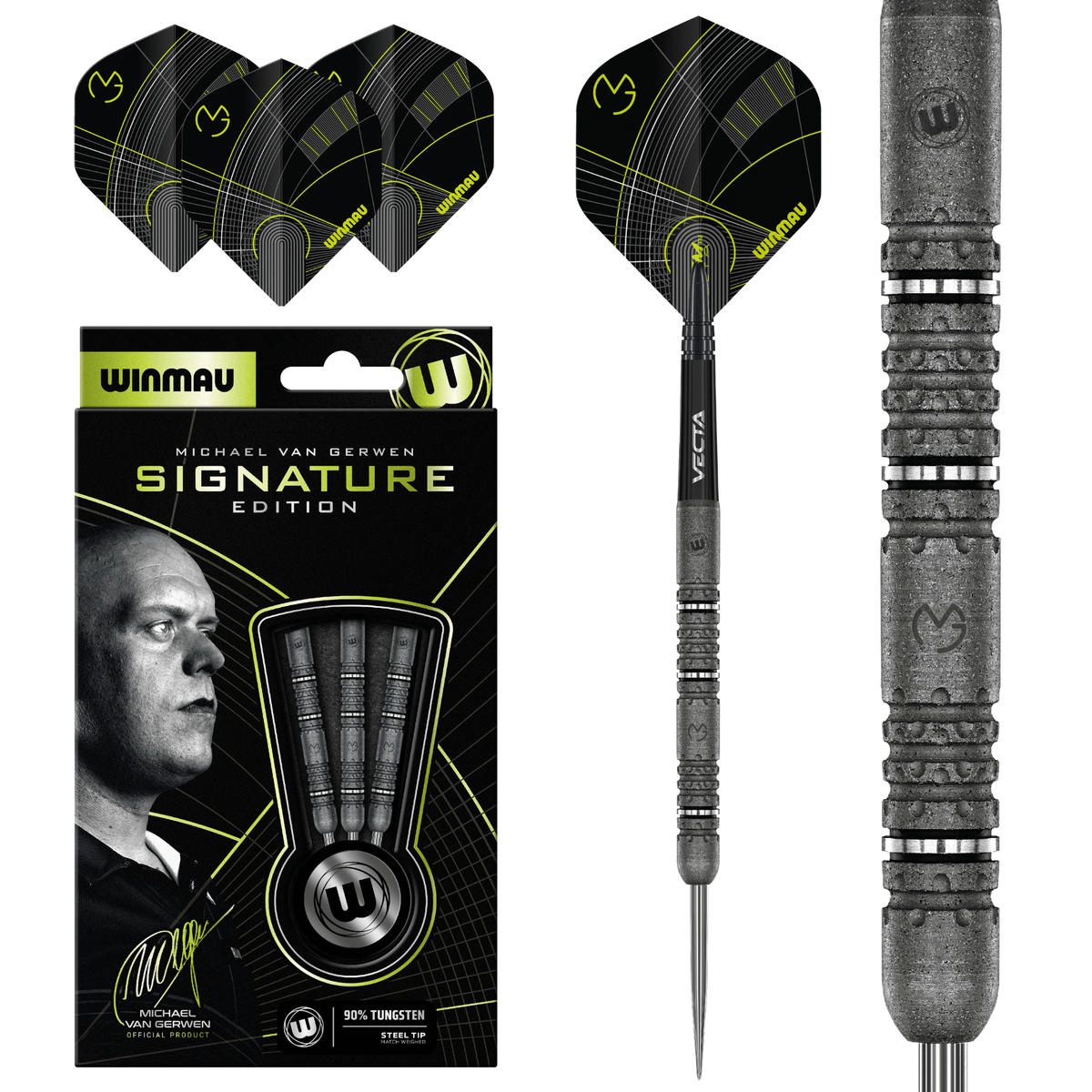 Winmau MVG Signature Edition Steeldarts Packungsinhalt