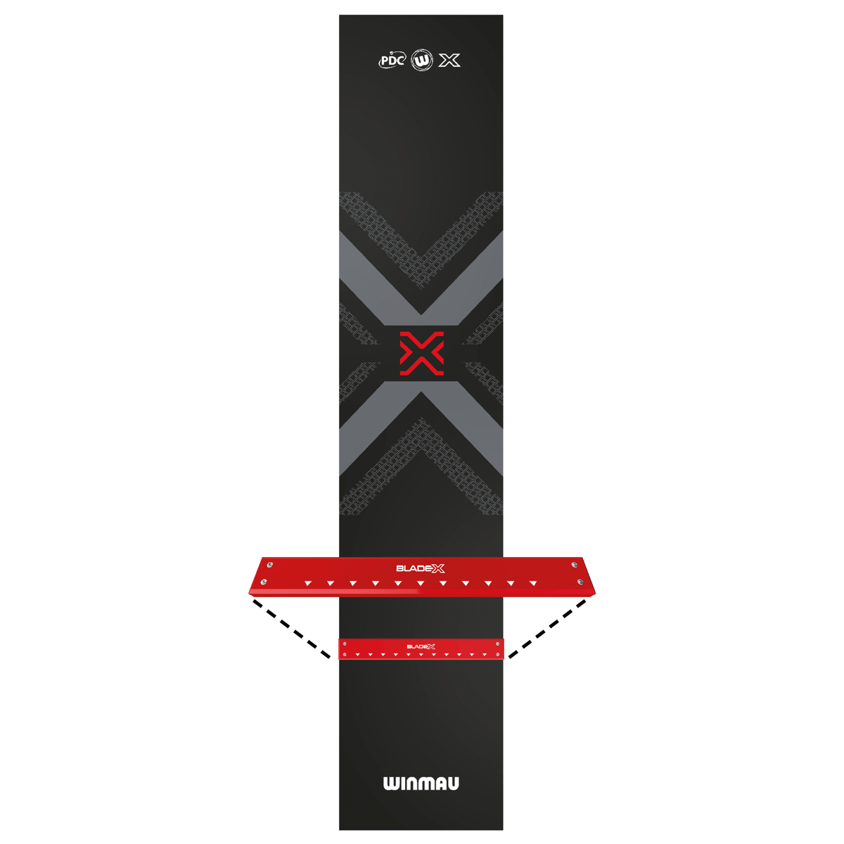 Winmau Pro-Zone Blade X Dartmatte Detail Oche