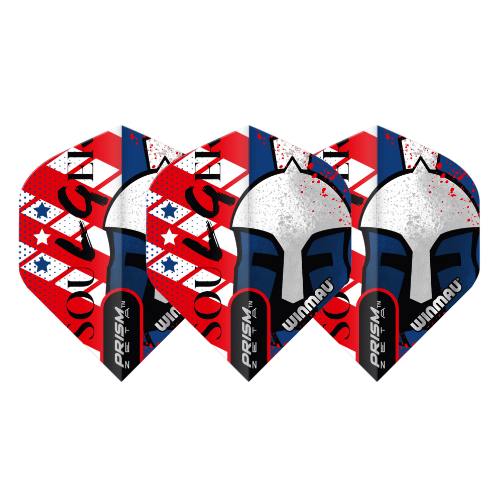 Winmau Zeta Std Soulger Helmet USA Flights Set